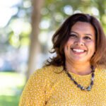 Portrait of a beautiful Mexican Woman at a park